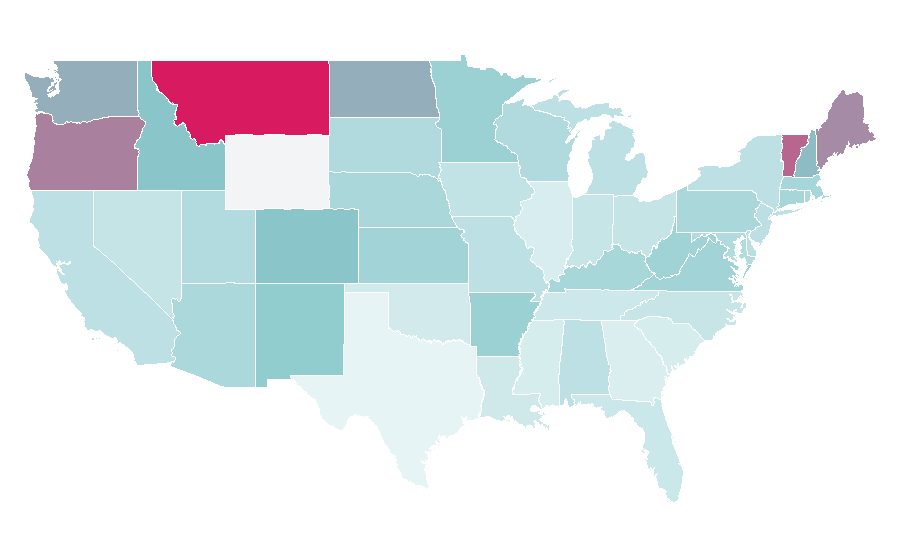 Affinity by region — Science News, United States