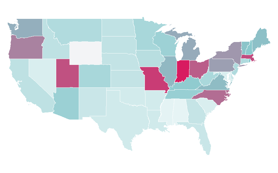 Affinity by region — Scissor Sisters, United States