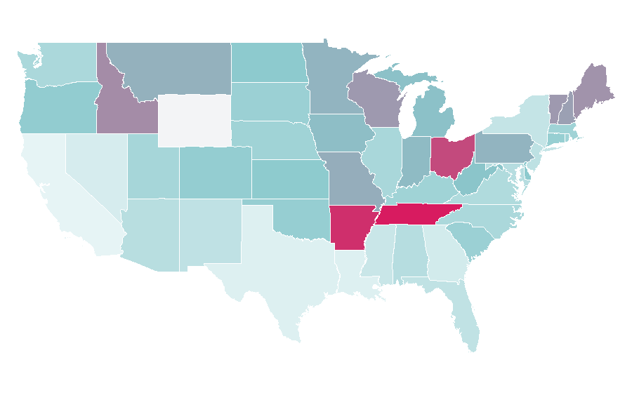 Affinity by region — Scott Hamilton (figure skater), United States
