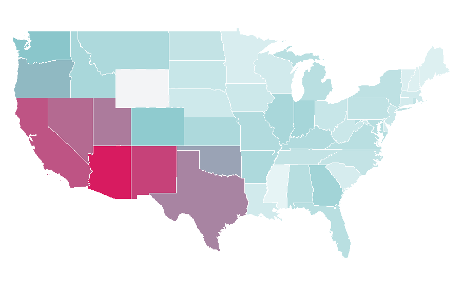 Affinity by region — Scott Pilgrim, United States