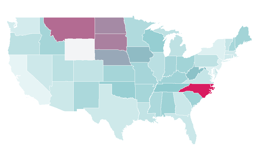Affinity by region — Scotty McCreery, United States