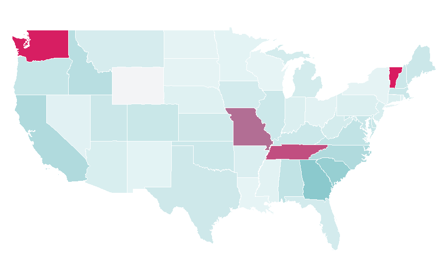 Affinity by region — Scouting, United States