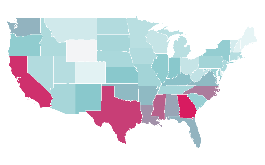 Affinity by region — Screw, United States