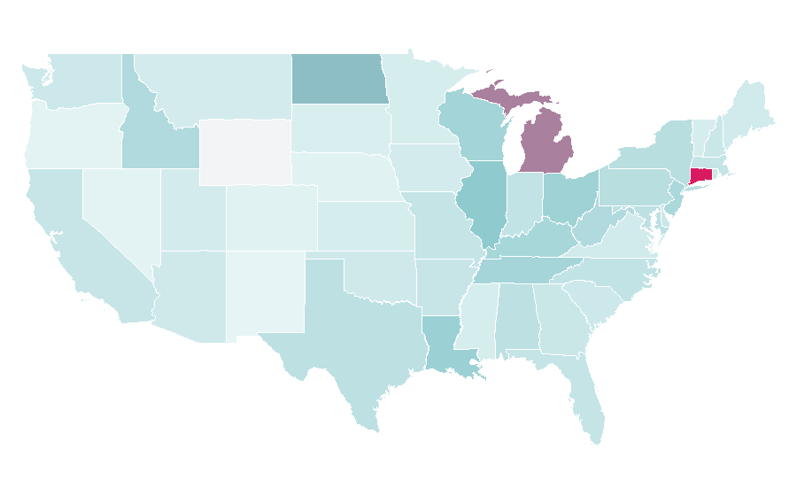 Affinity by region — Scrubbing Bubbles, United States