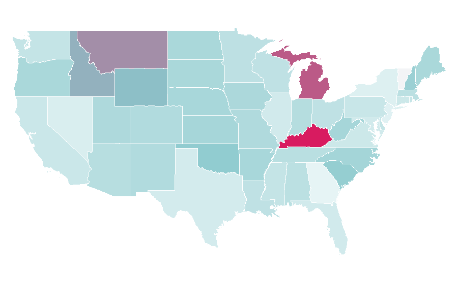 Affinity by region — Seabiscuit (film), United States