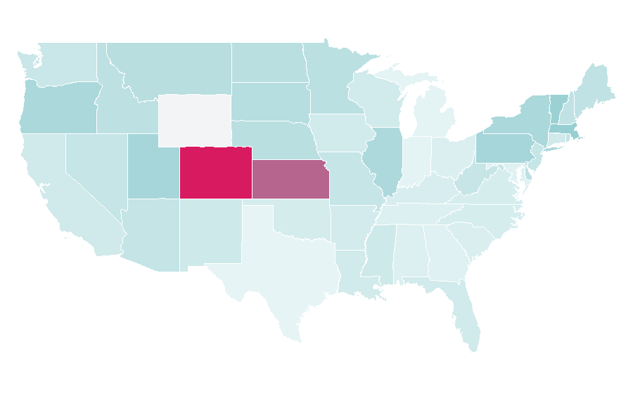 Affinity by region — Search Engine Journal, United States