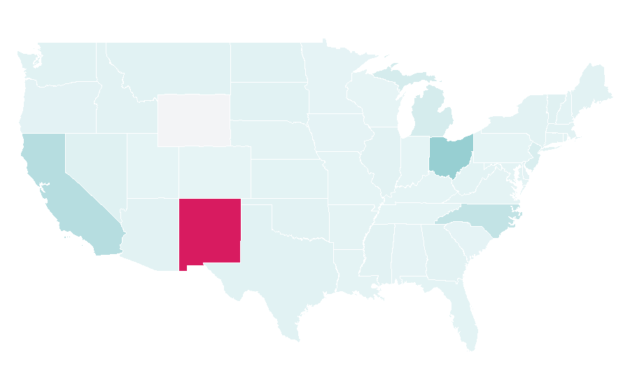 Affinity by region — Searing, United States