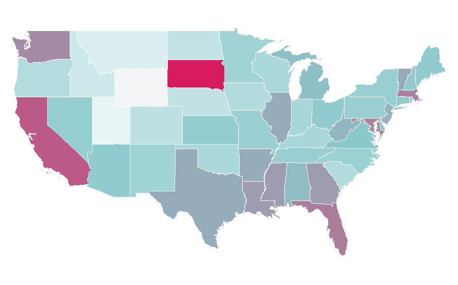 Affinity by region — Sears (Mexico), United States
