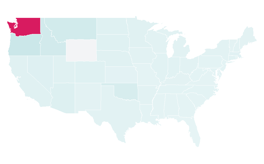 Affinity by region — Seattle SuperSonics, United States