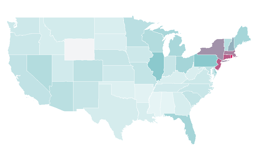Affinity by region — Sebastian Maniscalco, United States