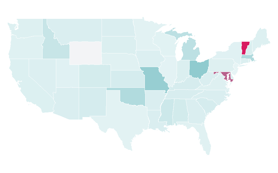 Affinity by region — Second Chance, United States