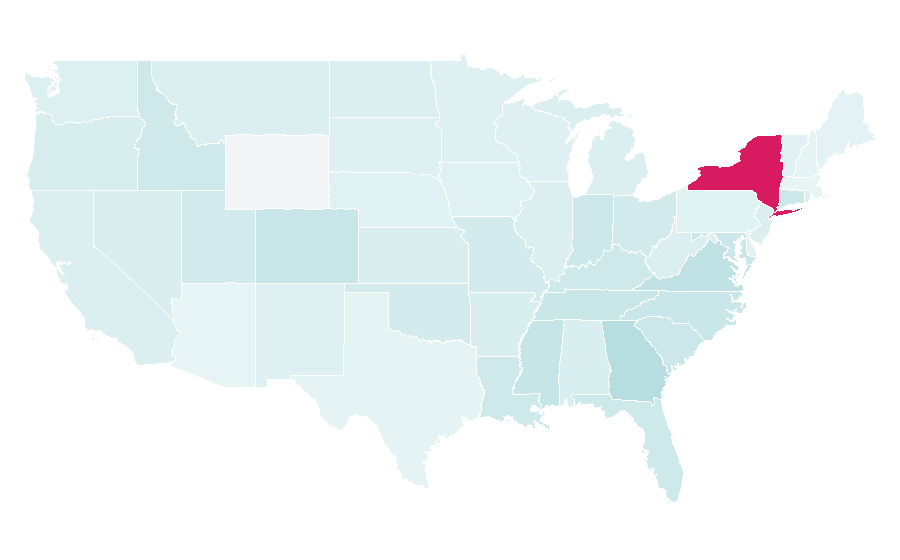 Affinity by region — Second mortgage, United States