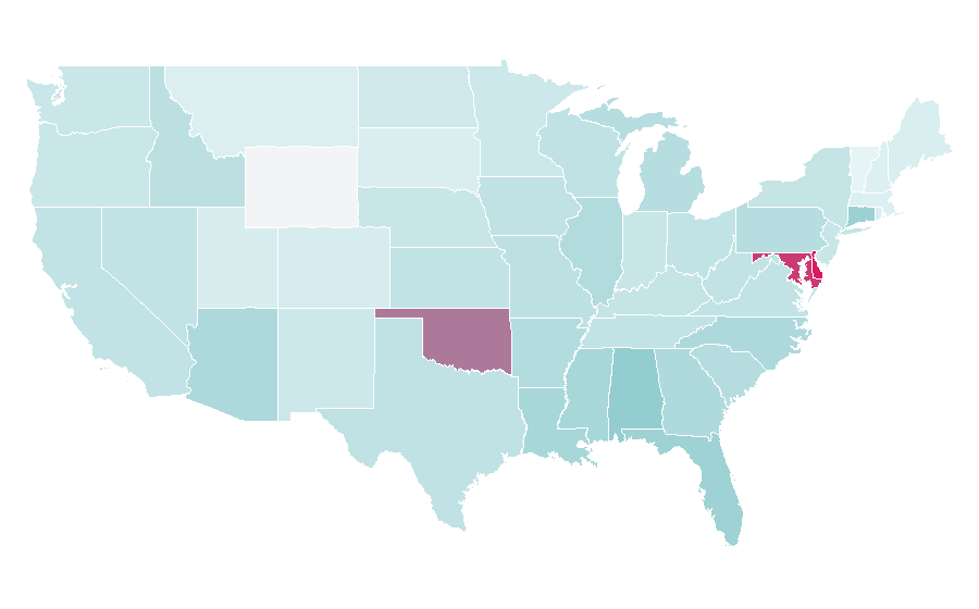 Affinity by region — Secret (deodorant brand), United States