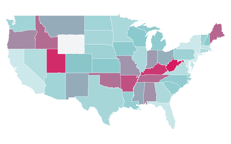 Affinity by region — Secret Window, United States