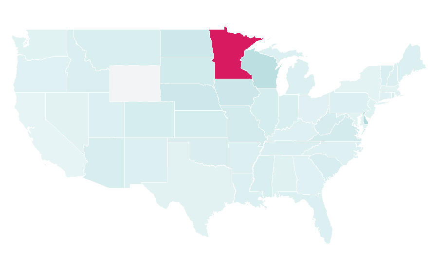 Affinity by region — Securian Financial Group, United States
