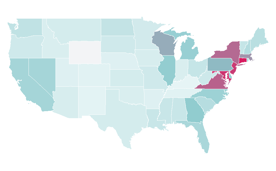 Affinity by region — Security deposit, United States