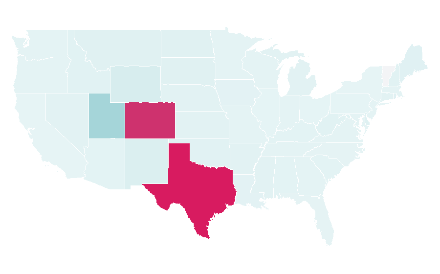 Affinity by region — Security Service Federal Credit Union, United States
