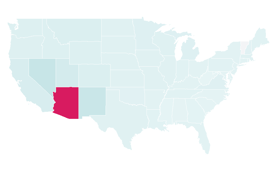 Affinity by region — Sedona, Arizona, United States