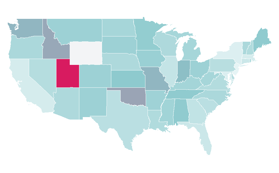 Affinity by region — See-through clothing, United States