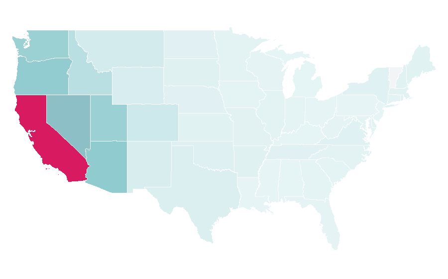 Affinity by region — See's Candies, United States