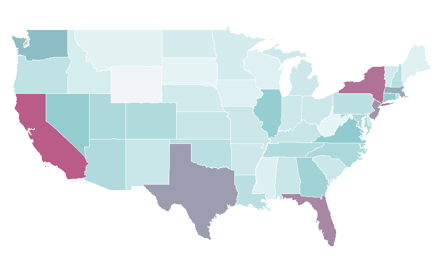 Affinity by region — Seiko, United States