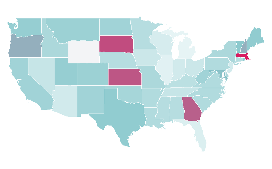 Affinity by region — Self-publishing, United States