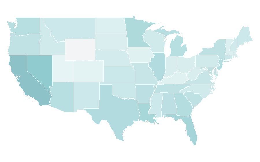 Affinity by region — Selfie stick, United States