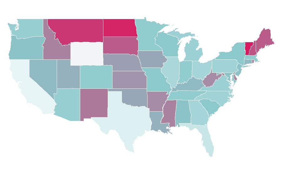 Affinity by region — Semi-detached, United States