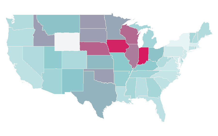 Affinity by region — Semi-trailer, United States