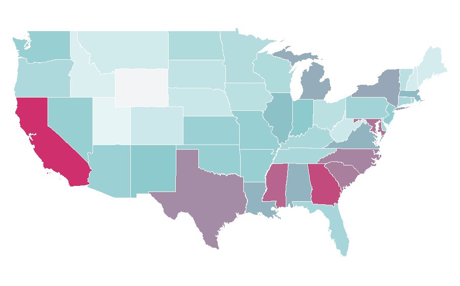 Affinity by region — Seminar, United States