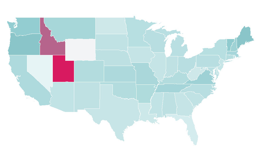 Affinity by region — Sense and Sensibility, United States