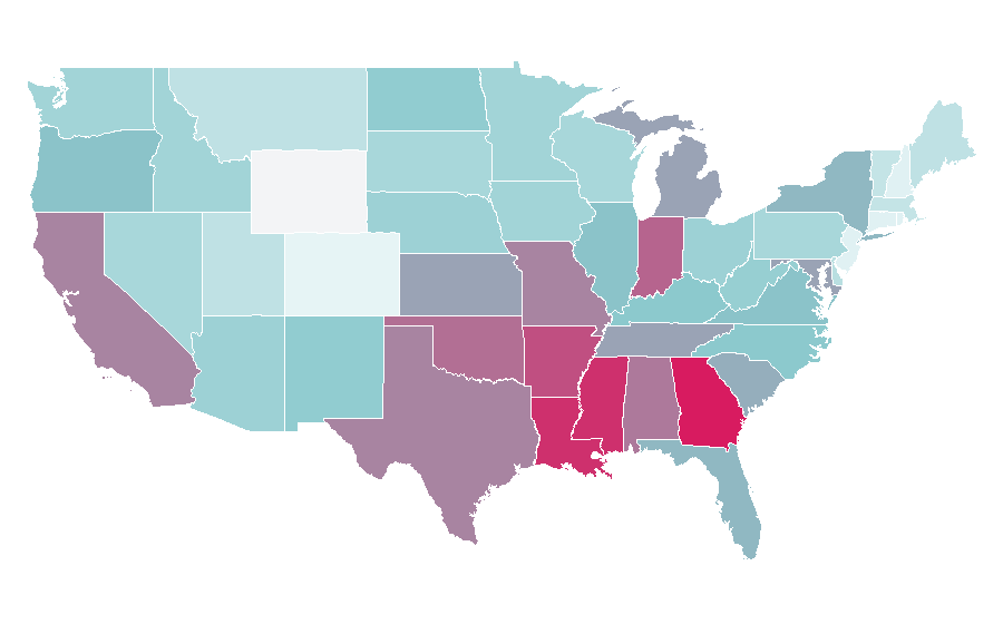 Affinity by region — Sensor, United States