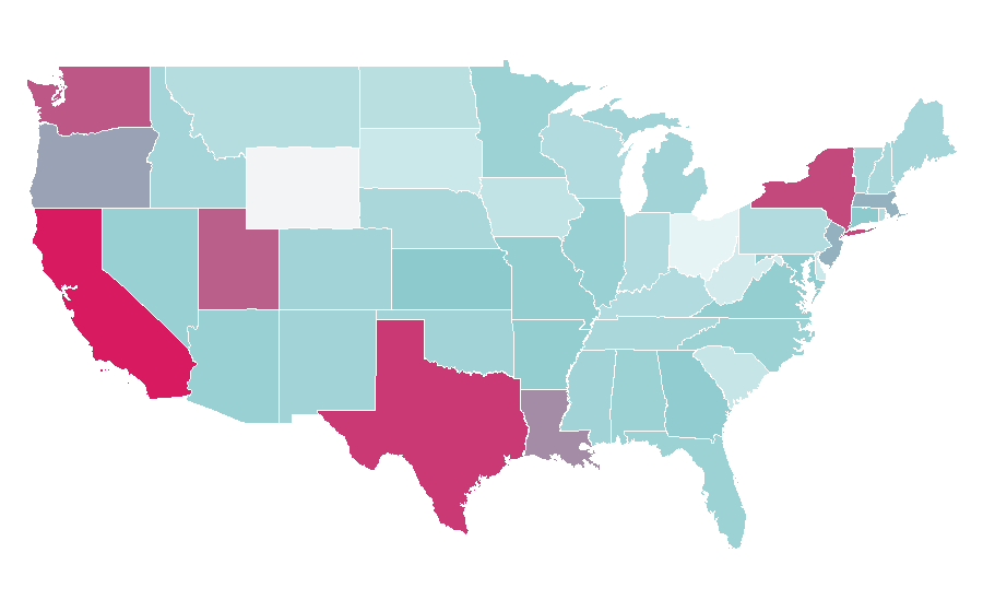 Affinity by region — Sequin, United States