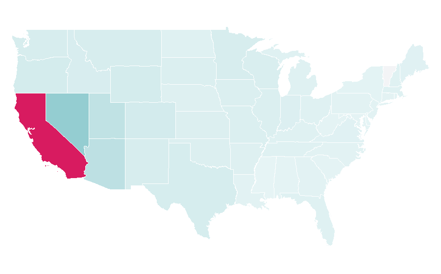 Affinity by region — Sequoia National Park, United States