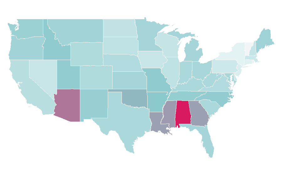 Affinity by region — Serenity (film), United States