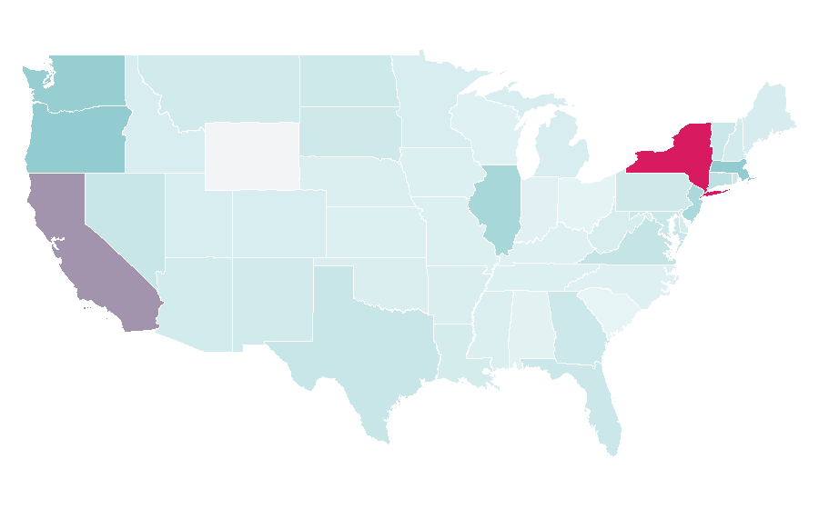 Affinity by region — Serge Lutens, United States
