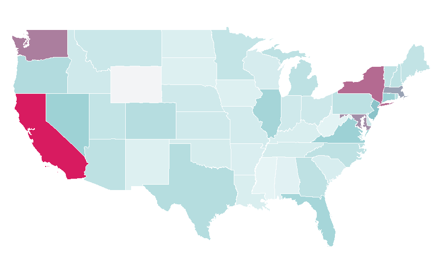 Affinity by region — Sergey Brin, United States