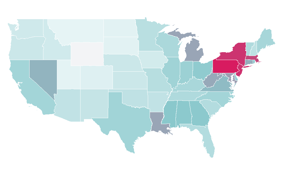 Affinity by region — Sesame Street, United States