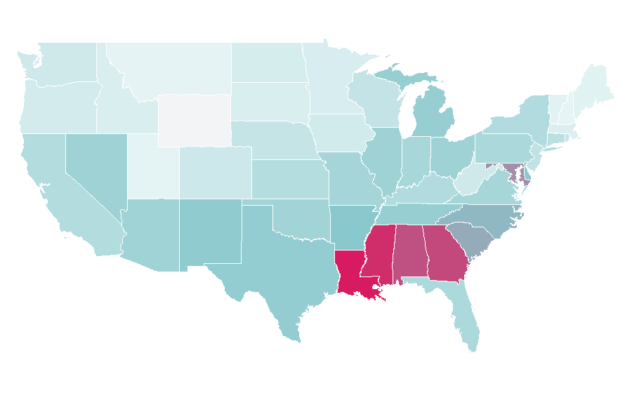 Affinity by region — Set It Off, United States