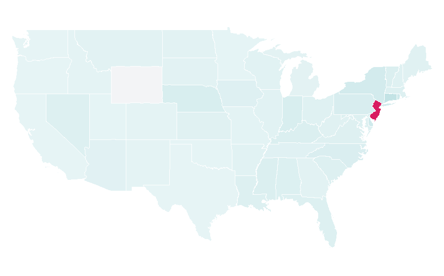 Affinity by region — Seton Hall Pirates men's basketball, United States