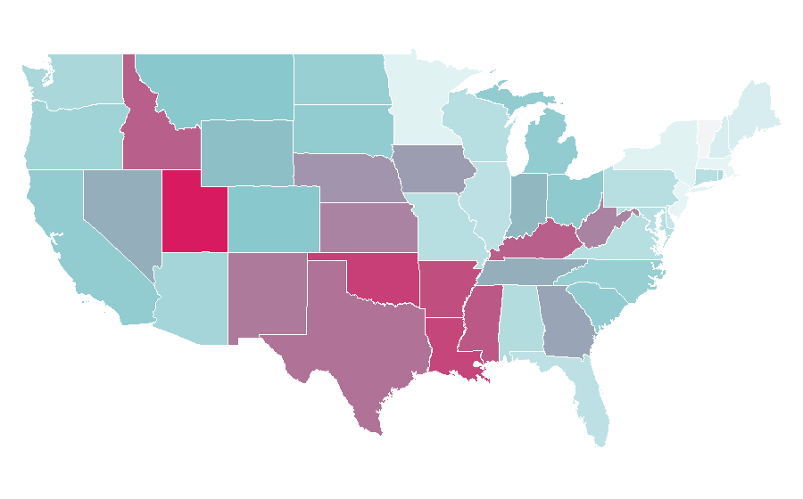 Affinity by region — Seven Pounds, United States