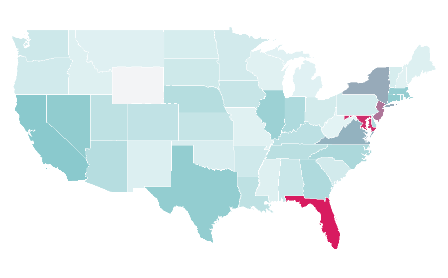 Affinity by region — Sevilla FC, United States