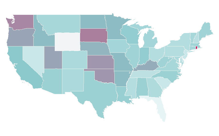 Affinity by region — Sewing needle, United States