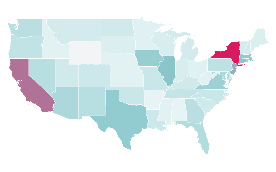 Affinity by region — Sex and the City 2, United States