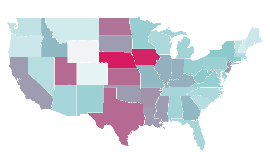 Affinity by region — Sexappeal, United States