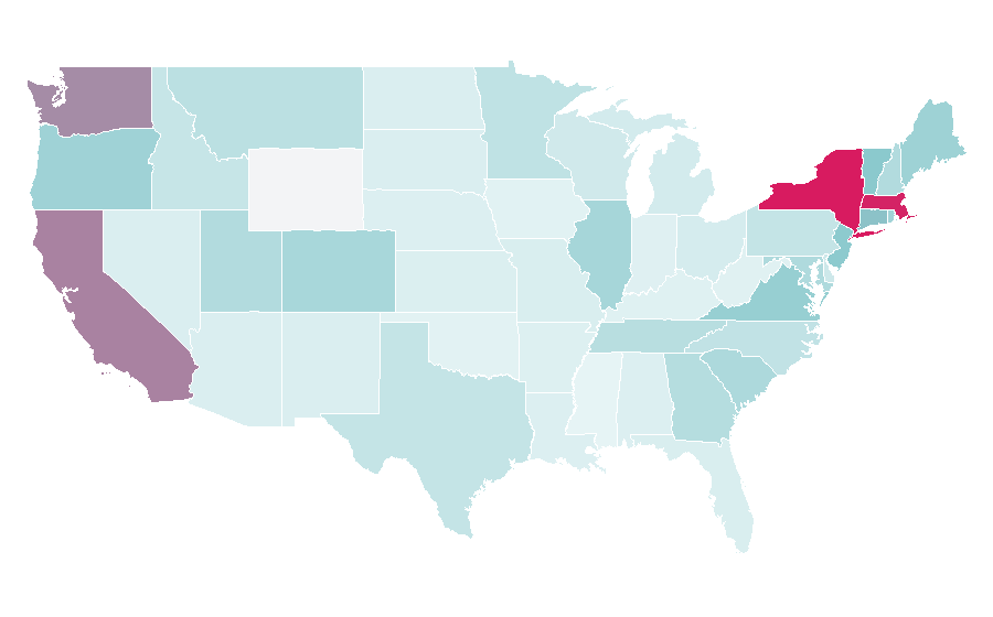Affinity by region — Sézane, United States