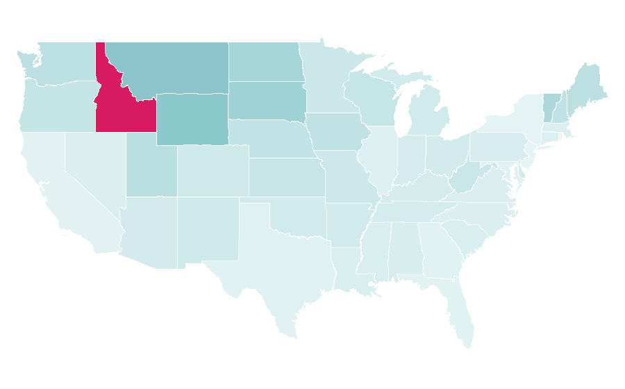 Affinity by region — Shabby Fabrics, United States