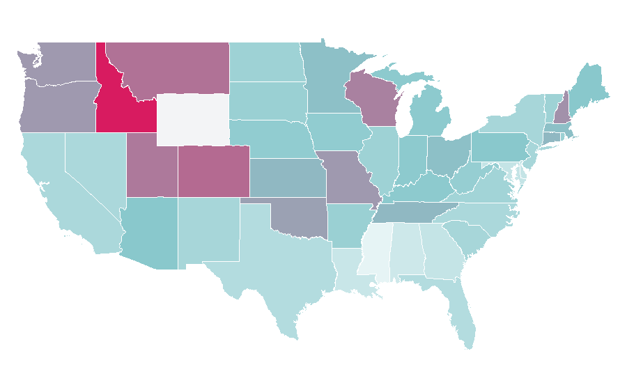 Affinity by region — Shailene Woodley, United States