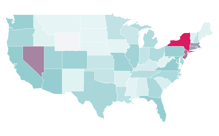 Affinität nach Region — Shake Shack, USA