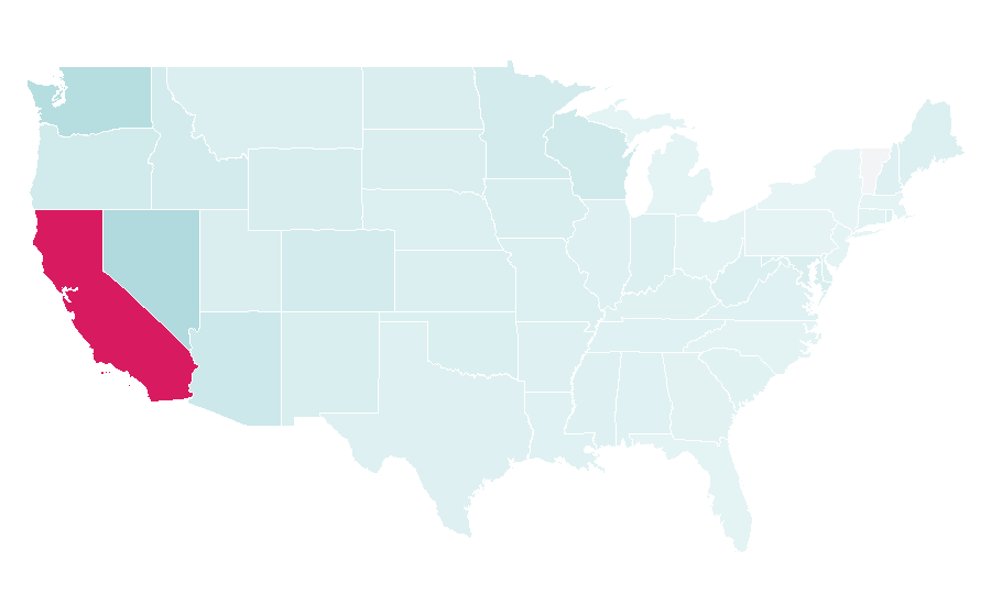 Affinity by region — Shakey's Pizza, United States
